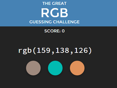 RGB Challenge: el juego práctico