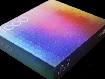 El rompecabezas CMYK de 1000 piezas