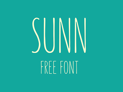 Descargar SUNN free font