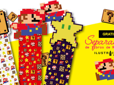 Separadores de libros de Mario Bros