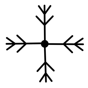 Dibujando copos de nieve copos de nieve