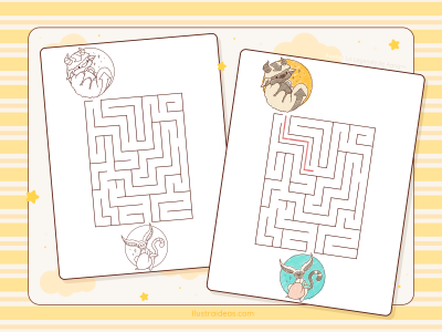 Laberinto para jugar y colorear ∣ Avatar