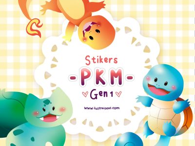 Stickers Pokémon | 1° Generación