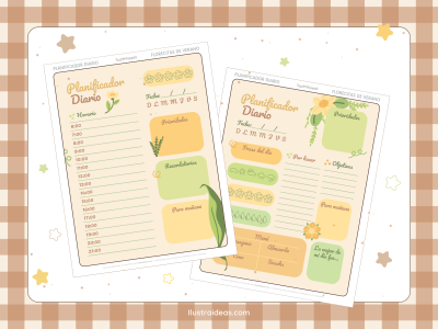 Planner Diario ∣ Flores de Verano